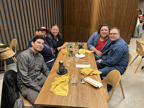 Friends at lunch in NYC